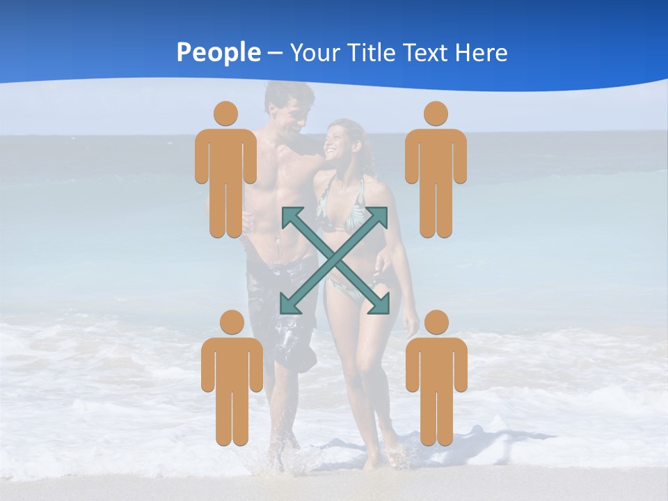 Caucasian Fun Smiling PowerPoint Template