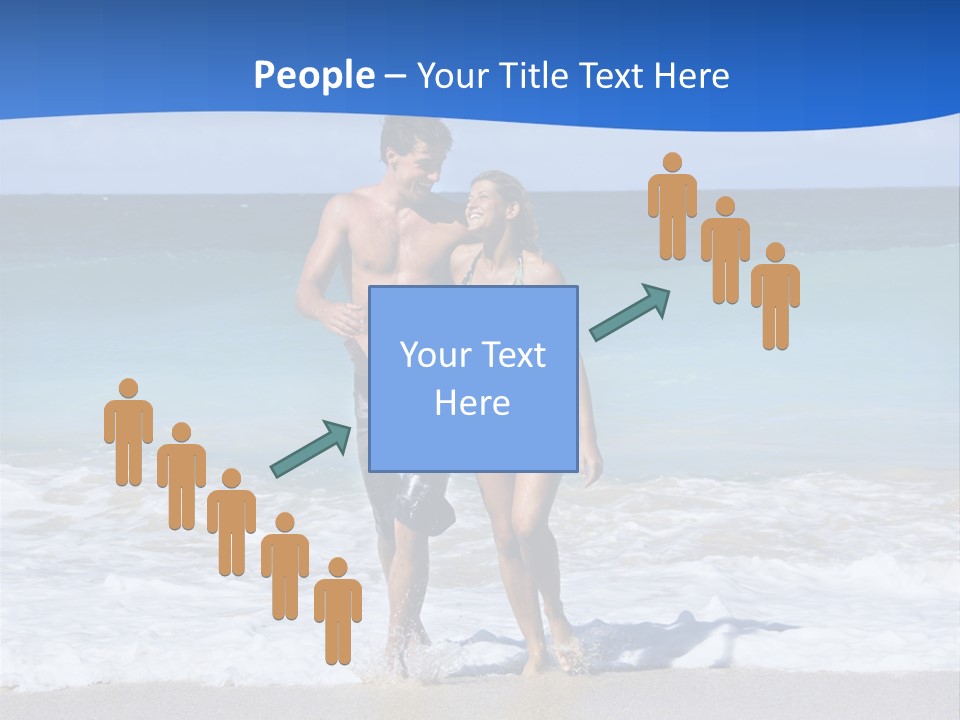 Caucasian Fun Smiling PowerPoint Template