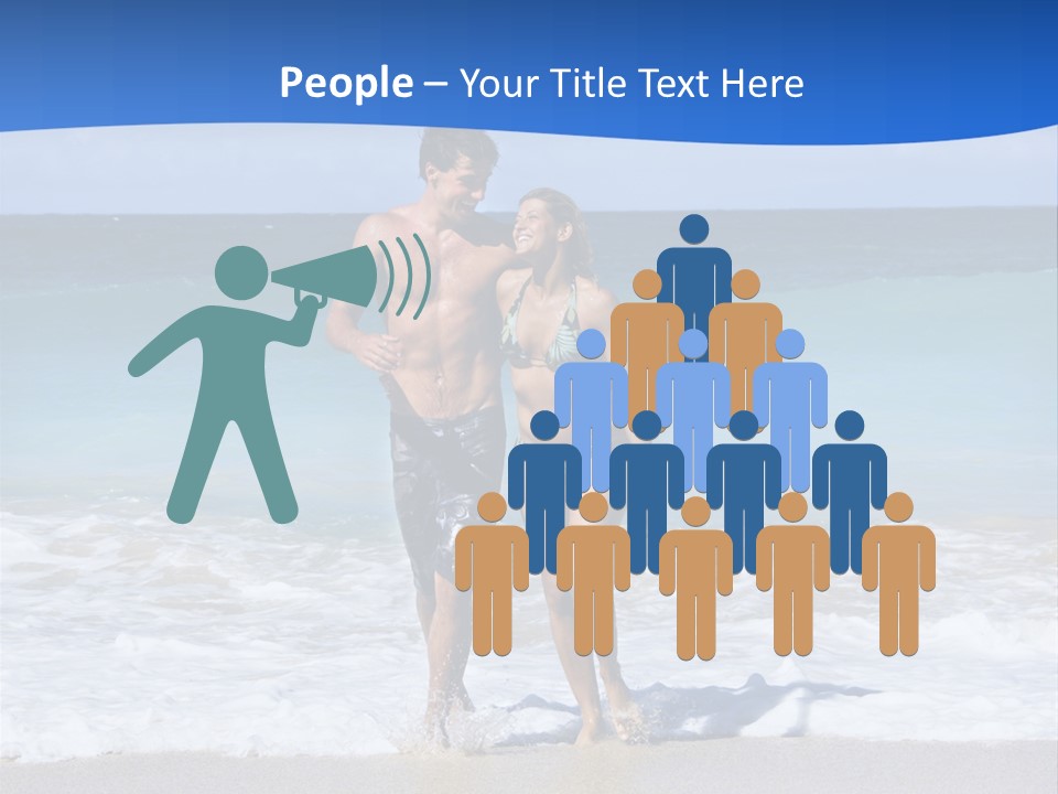 Caucasian Fun Smiling PowerPoint Template