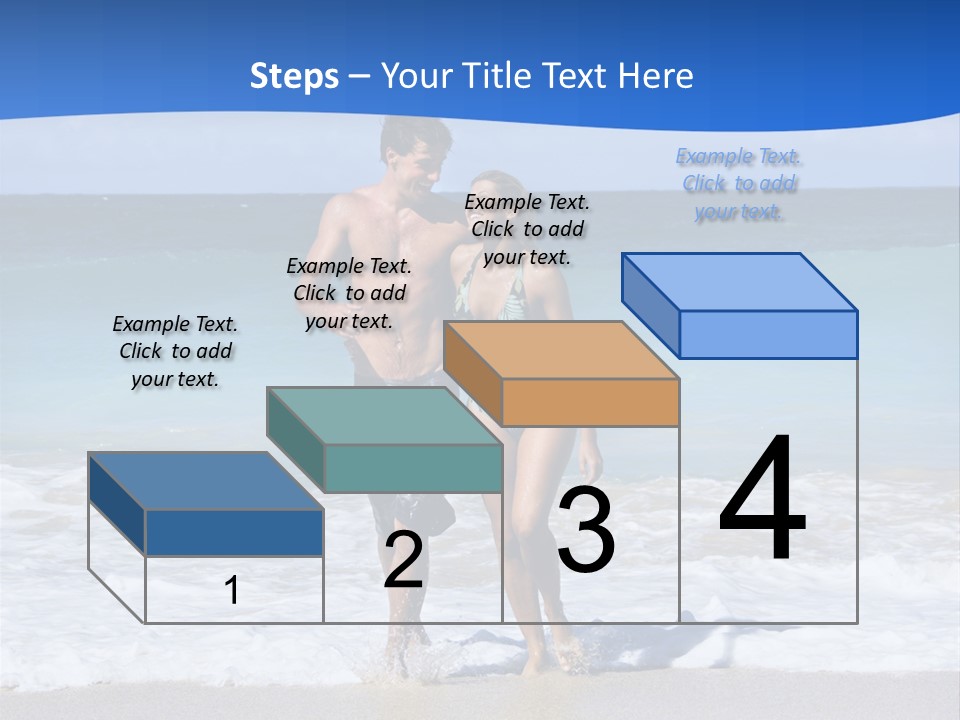 Caucasian Fun Smiling PowerPoint Template