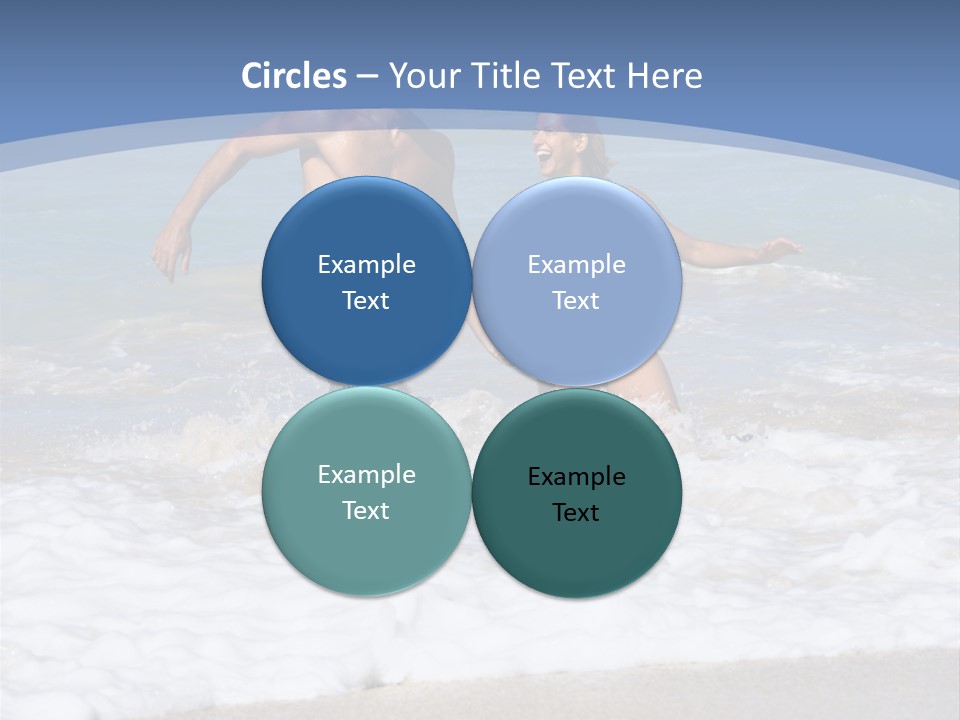 Recreation Hawaii Two People PowerPoint Template