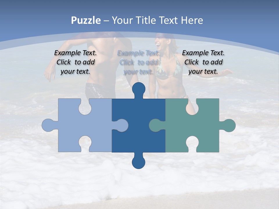 Recreation Hawaii Two People PowerPoint Template