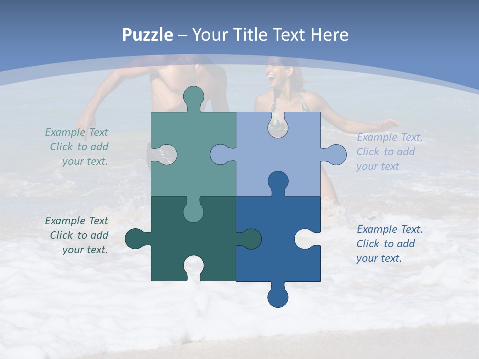 Recreation Hawaii Two People PowerPoint Template