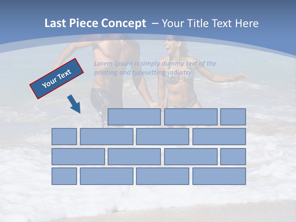 Recreation Hawaii Two People PowerPoint Template