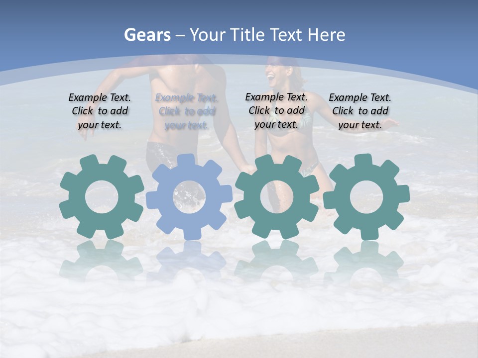 Recreation Hawaii Two People PowerPoint Template