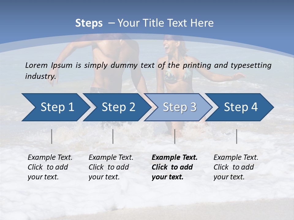 Recreation Hawaii Two People PowerPoint Template