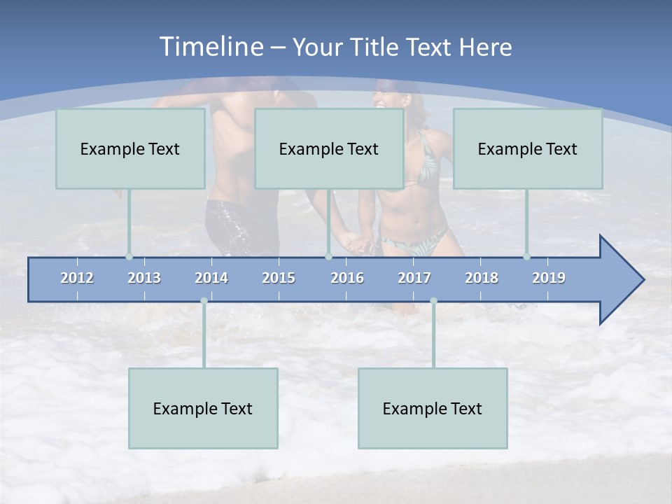 Recreation Hawaii Two People PowerPoint Template