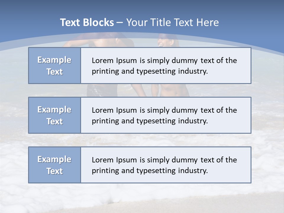 Recreation Hawaii Two People PowerPoint Template