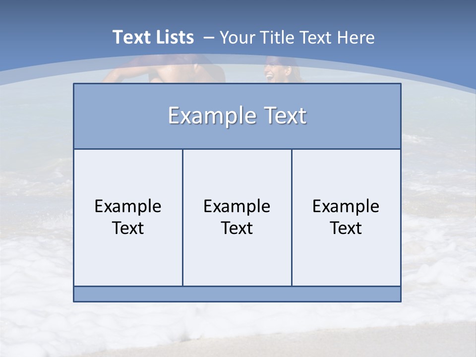 Recreation Hawaii Two People PowerPoint Template