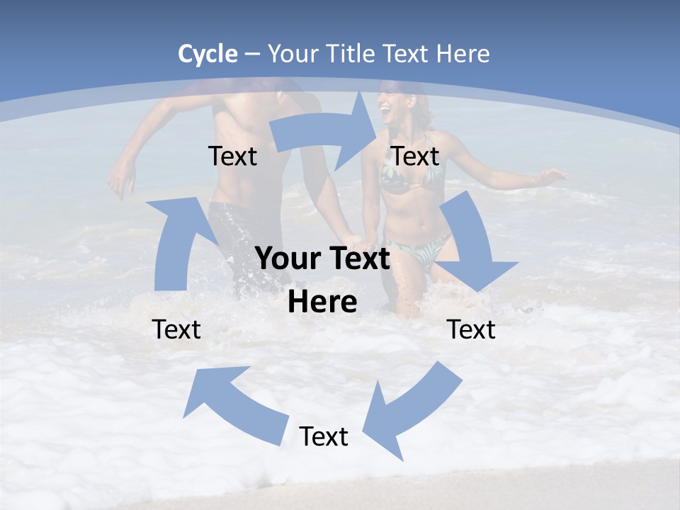 Recreation Hawaii Two People PowerPoint Template