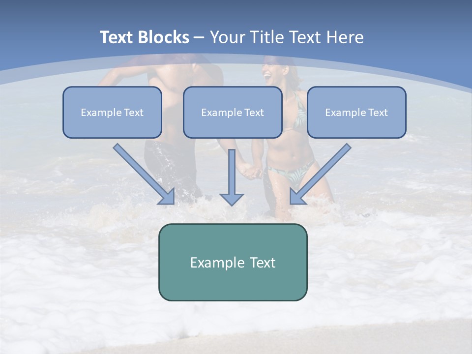 Recreation Hawaii Two People PowerPoint Template