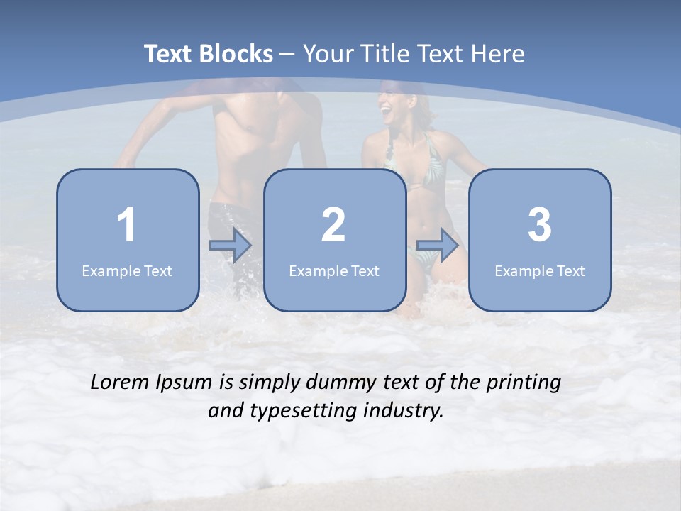 Recreation Hawaii Two People PowerPoint Template