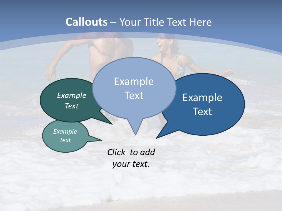 Recreation Hawaii Two People PowerPoint Template