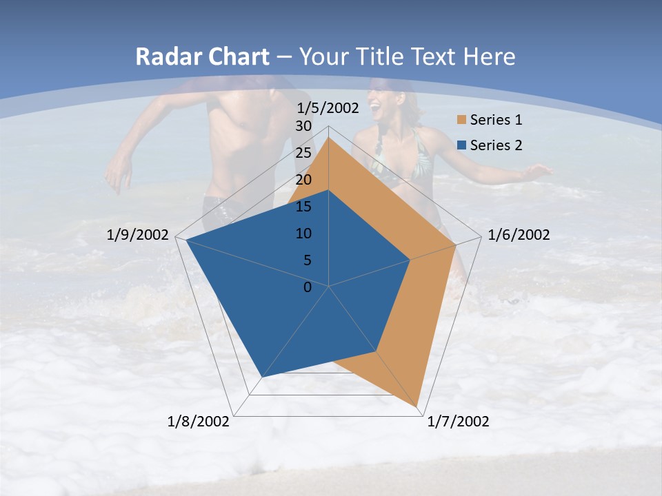 Recreation Hawaii Two People PowerPoint Template