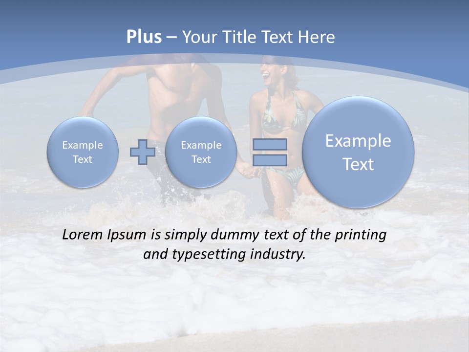 Recreation Hawaii Two People PowerPoint Template