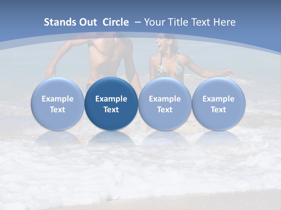 Recreation Hawaii Two People PowerPoint Template