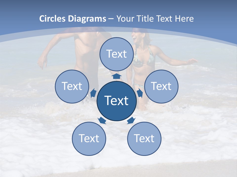 Recreation Hawaii Two People PowerPoint Template