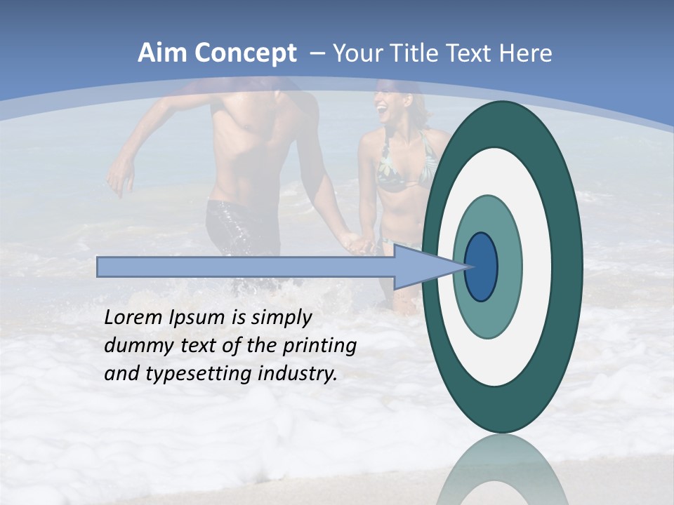 Recreation Hawaii Two People PowerPoint Template