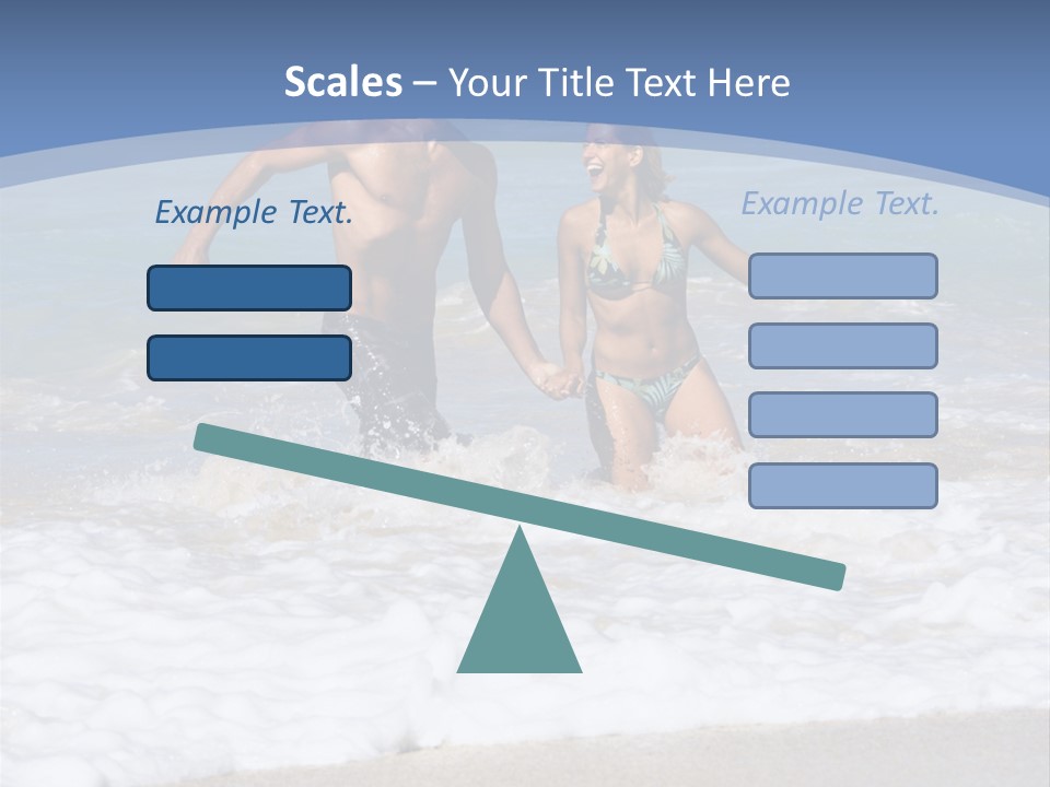 Recreation Hawaii Two People PowerPoint Template