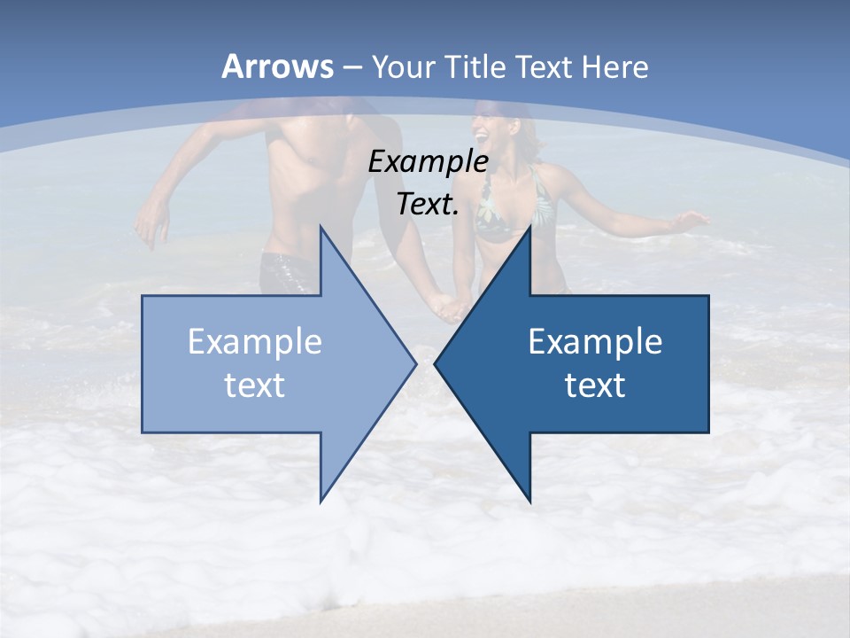 Recreation Hawaii Two People PowerPoint Template