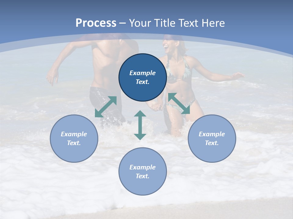 Recreation Hawaii Two People PowerPoint Template