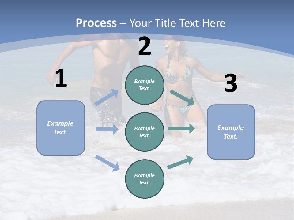 Recreation Hawaii Two People PowerPoint Template