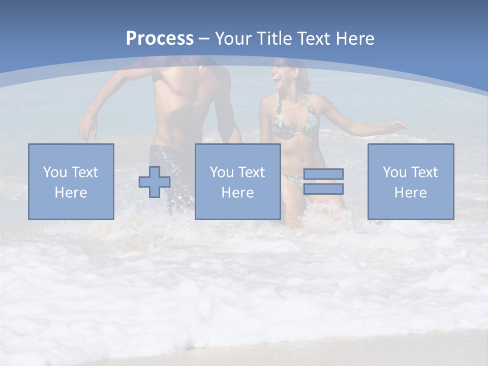 Recreation Hawaii Two People PowerPoint Template