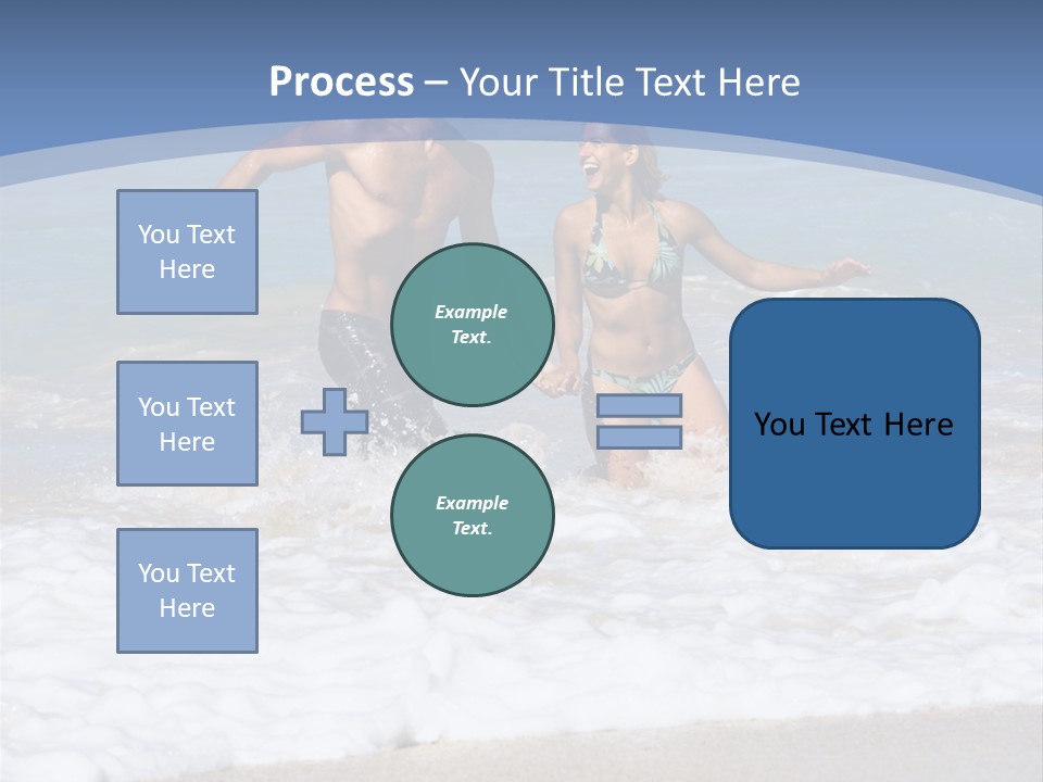 Recreation Hawaii Two People PowerPoint Template
