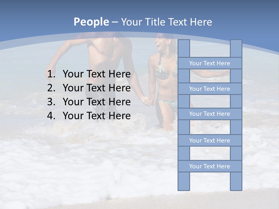 Recreation Hawaii Two People PowerPoint Template