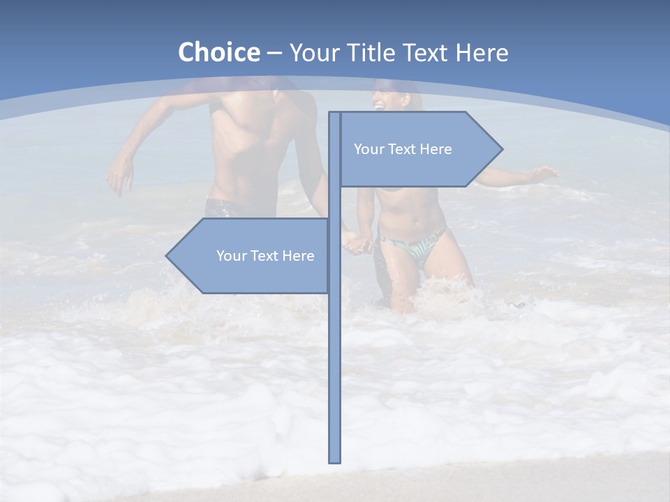 Recreation Hawaii Two People PowerPoint Template