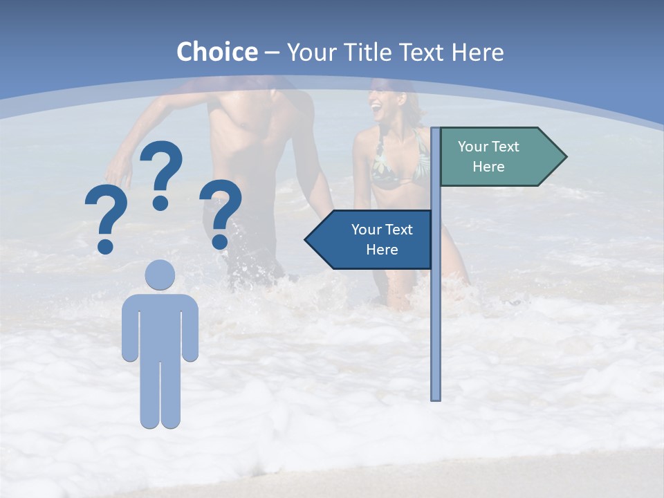 Recreation Hawaii Two People PowerPoint Template