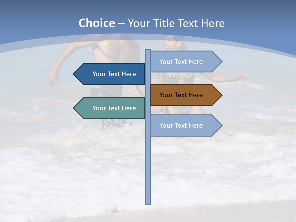 Recreation Hawaii Two People PowerPoint Template