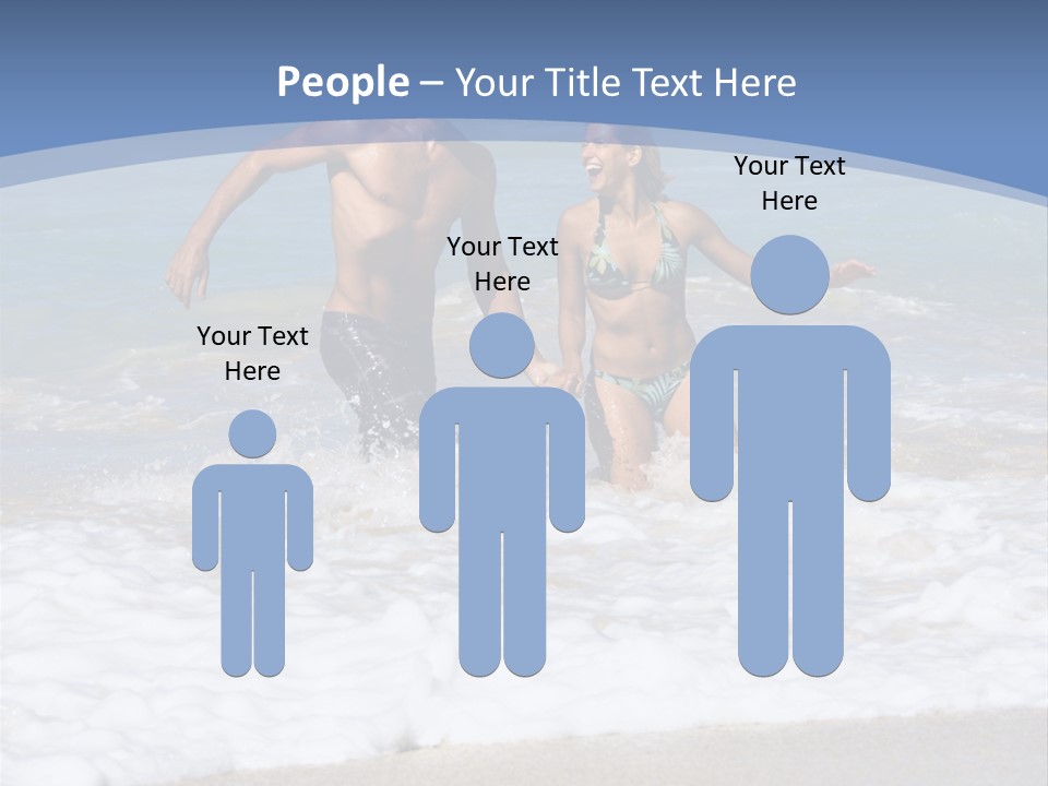 Recreation Hawaii Two People PowerPoint Template