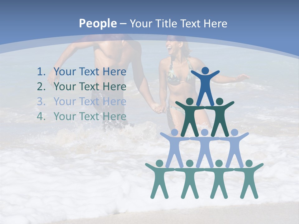 Recreation Hawaii Two People PowerPoint Template