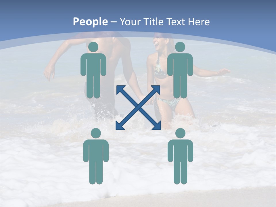 Recreation Hawaii Two People PowerPoint Template