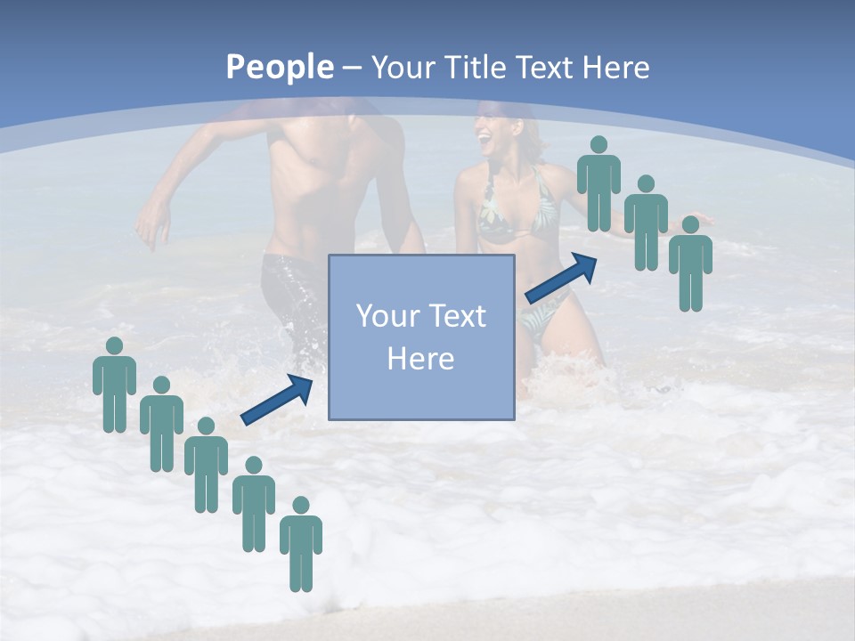 Recreation Hawaii Two People PowerPoint Template