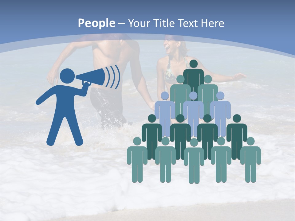 Recreation Hawaii Two People PowerPoint Template