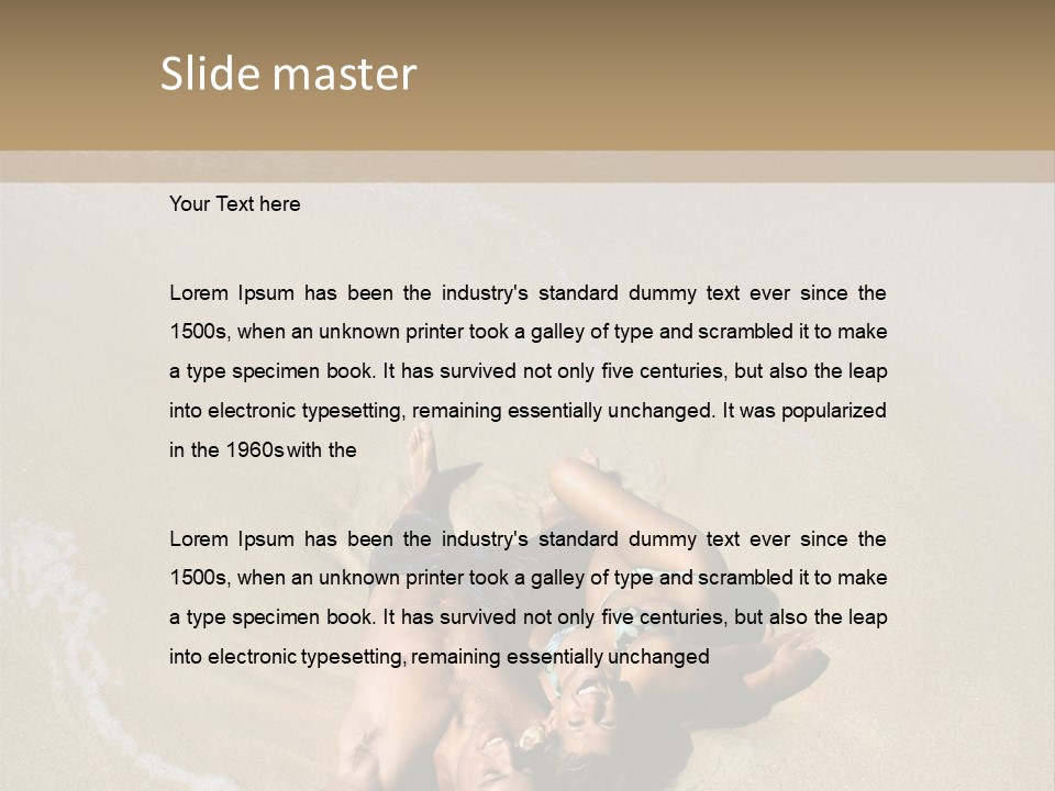 Adult Lifestyle Woman PowerPoint Template