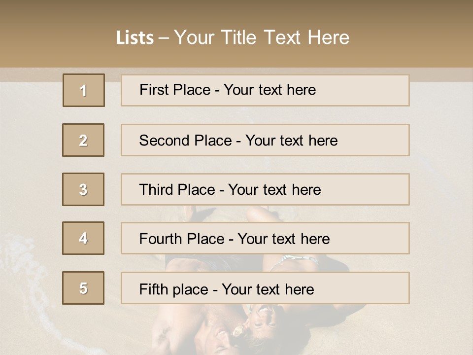 Adult Lifestyle Woman PowerPoint Template