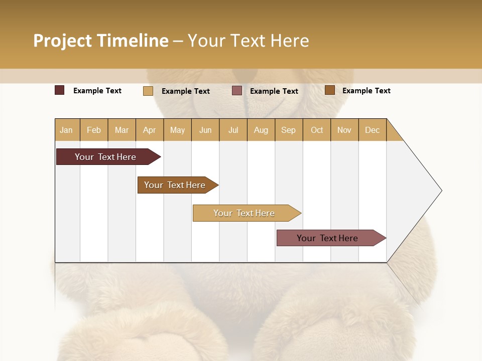 Teddie Playing Retro PowerPoint Template