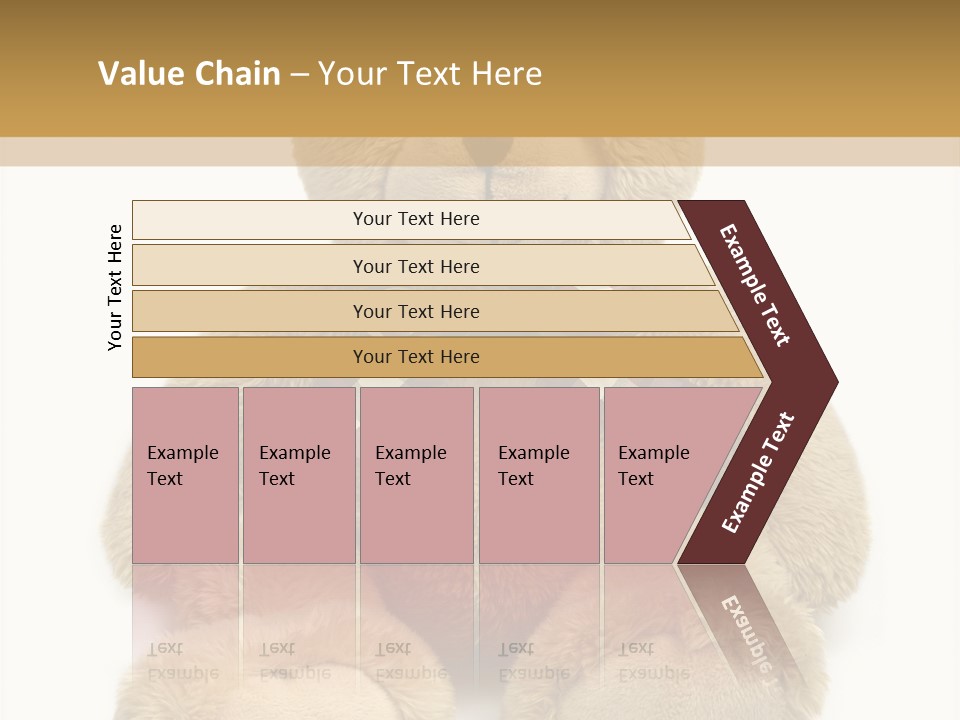 Teddie Playing Retro PowerPoint Template