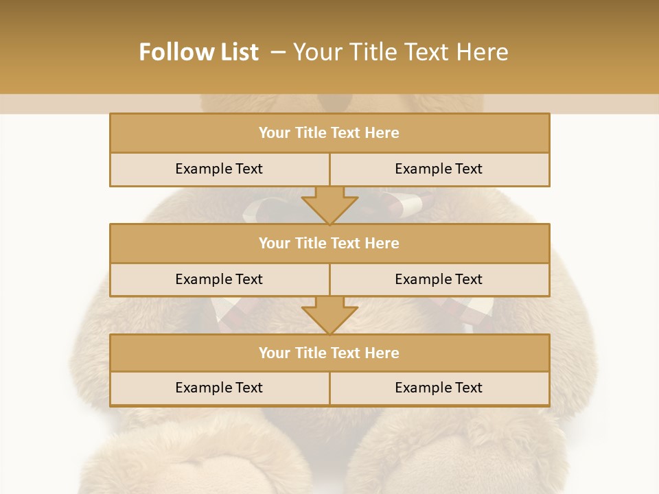 Teddie Playing Retro PowerPoint Template