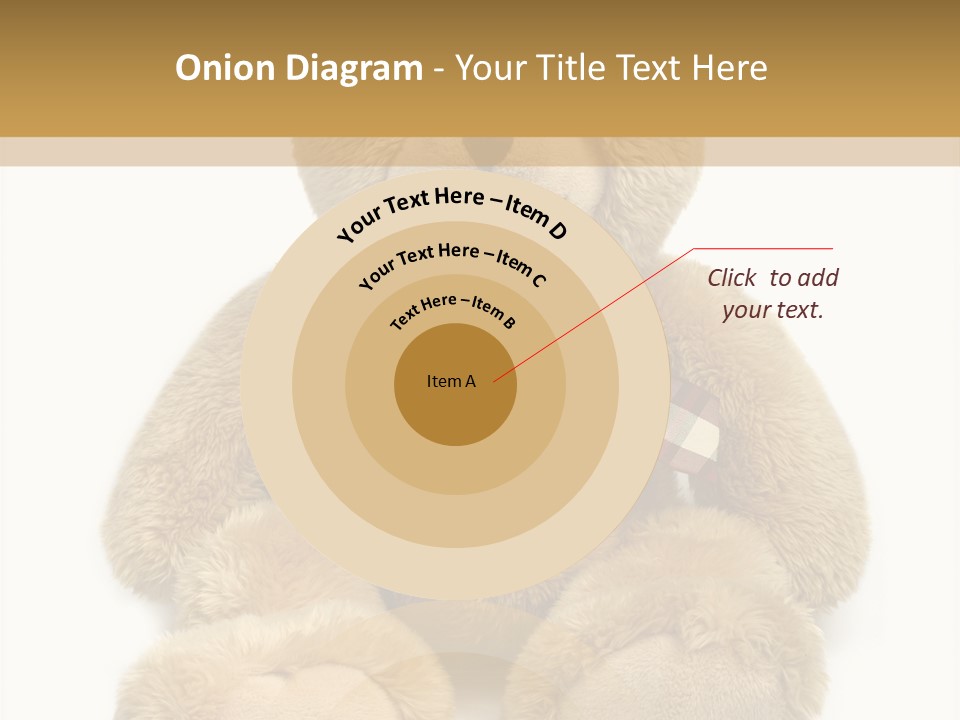 Teddie Playing Retro PowerPoint Template