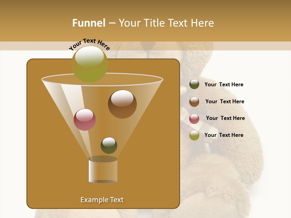 Teddie Playing Retro PowerPoint Template