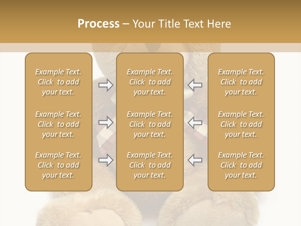 Teddie Playing Retro PowerPoint Template