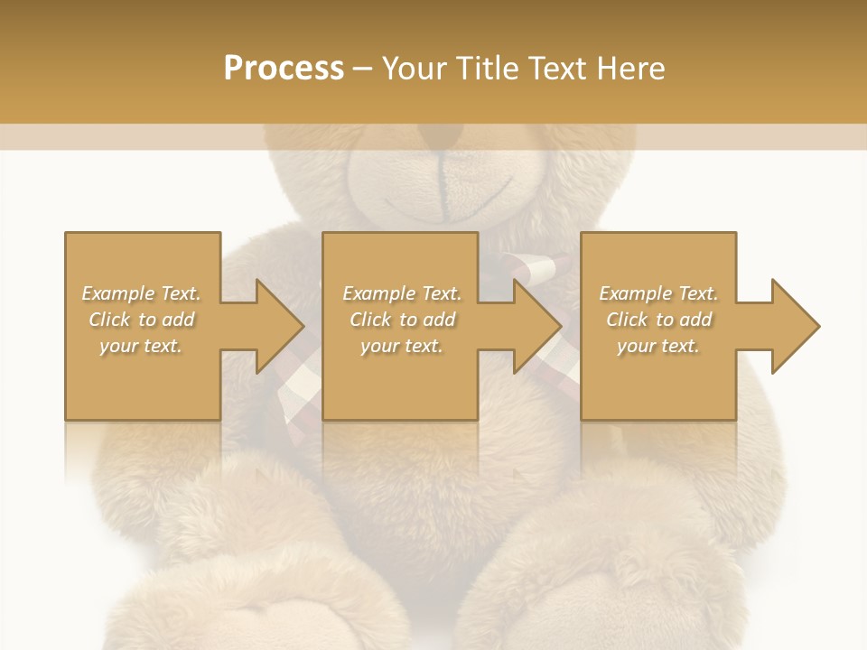 Teddie Playing Retro PowerPoint Template
