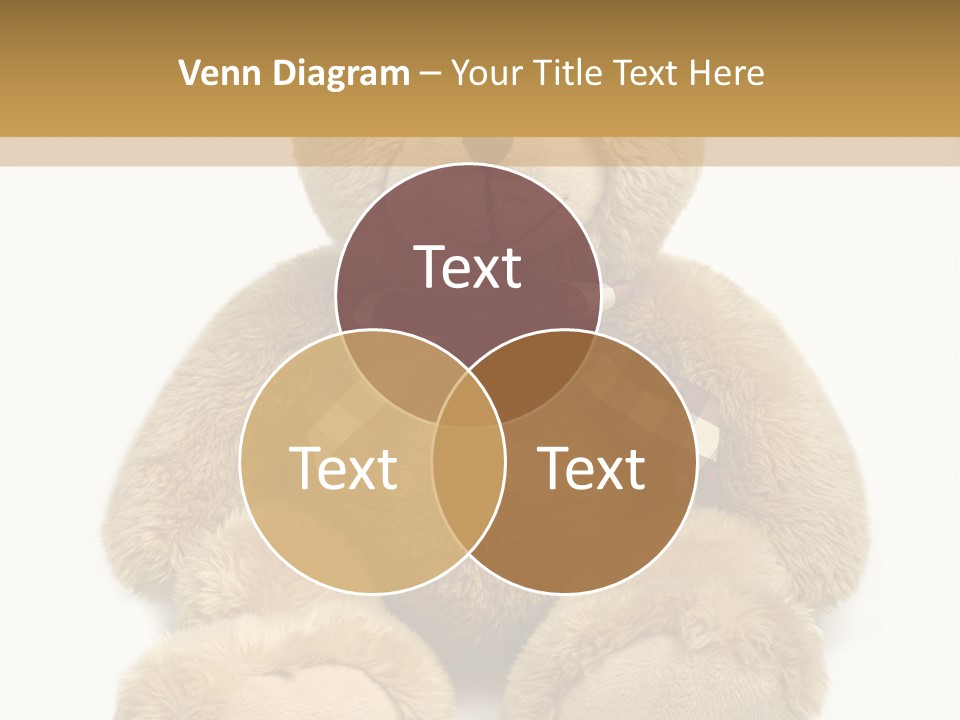 Teddie Playing Retro PowerPoint Template