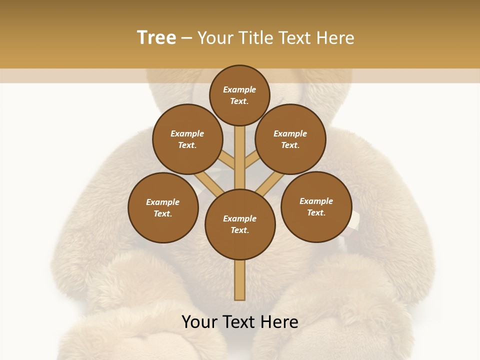 Teddie Playing Retro PowerPoint Template