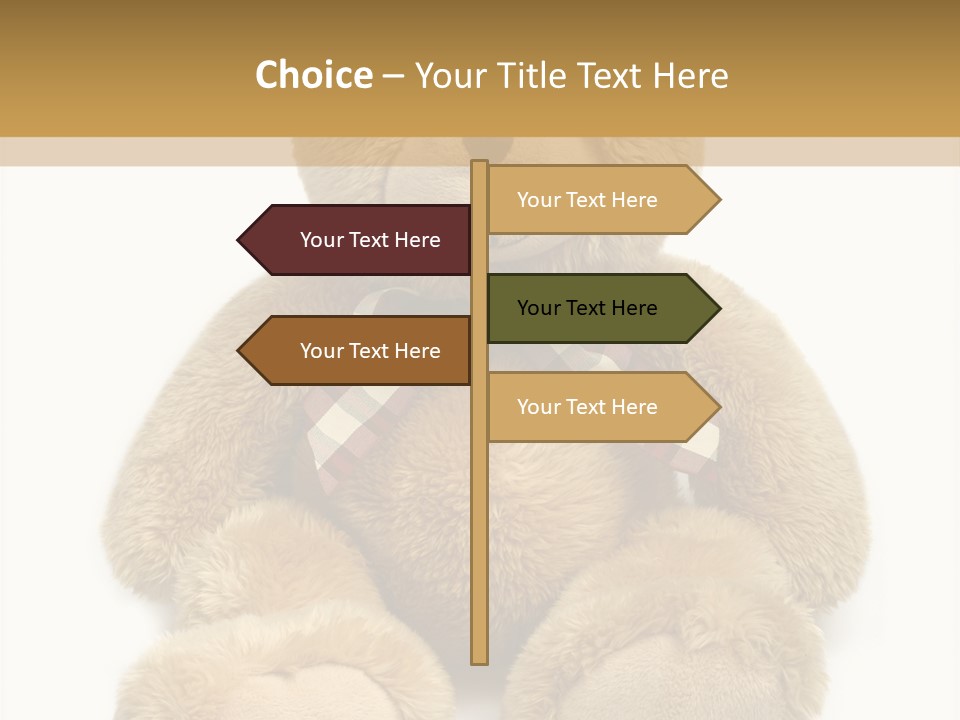 Teddie Playing Retro PowerPoint Template