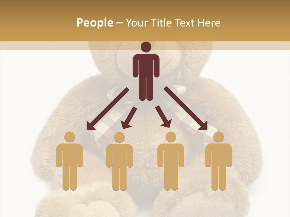 Teddie Playing Retro PowerPoint Template